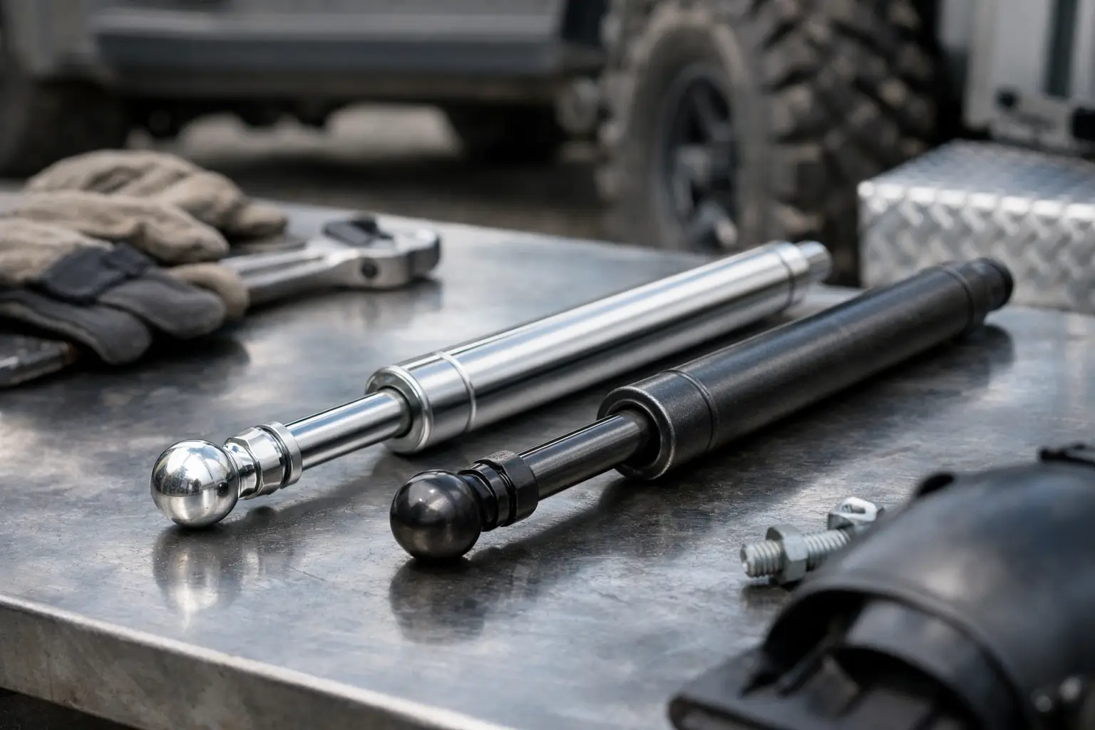 Stainless Gas Struts vs Steel for Hard Work